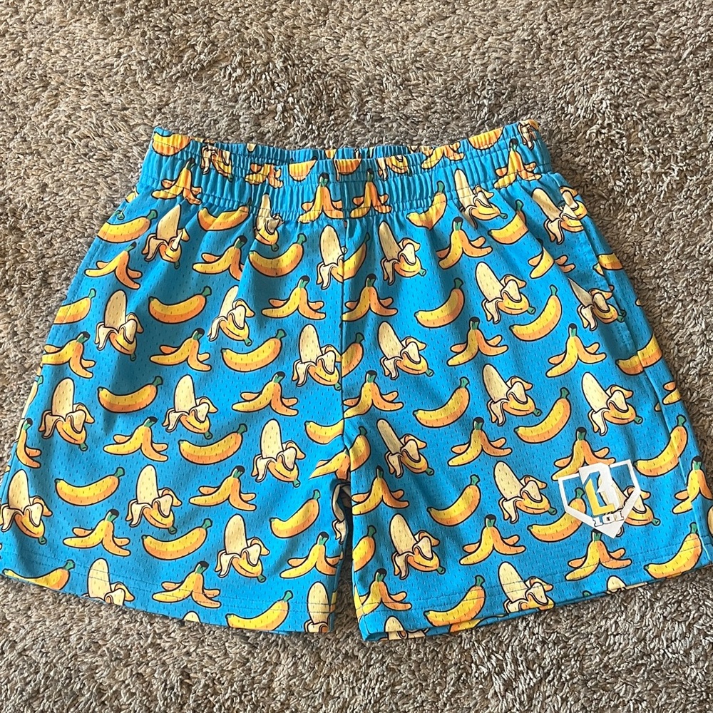 Baseball Lifestyle 101 Boys Banana Shorts Medium